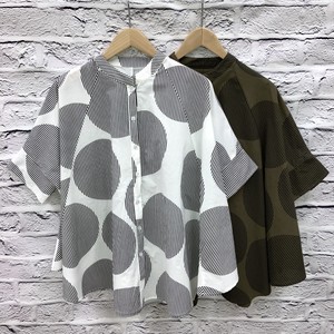 Button Shirt/Blouse A-Line Cotton