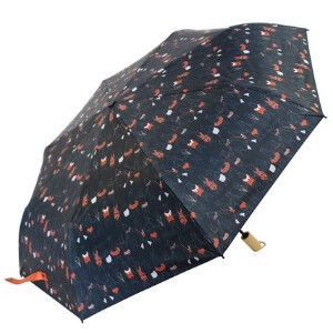 晴雨兼用傘　日傘　遮光率100％　UVカット　クマ　中国製