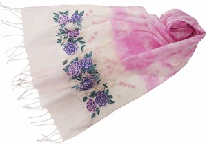 Stole Pink Embroidered Stole