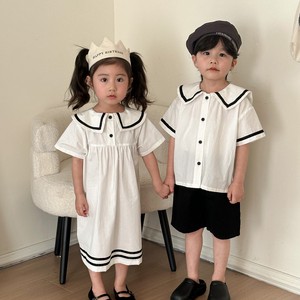 Kids' 3/4 - Long Sleeve Shirt/Blouse One-piece Dress Kids