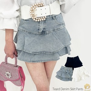 Skirt Spring/Summer Tiered Skirt Denim 【2024NEW】 NEW