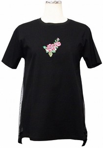 Sweater/Knitwear T-Shirt black Embroidered