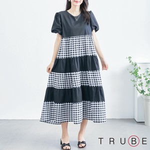 Casual Dress Long Dress L Switching Tiered 【2024NEW】