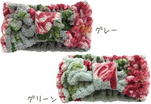 发箍/发带 花卉图案 绒布 日本制造