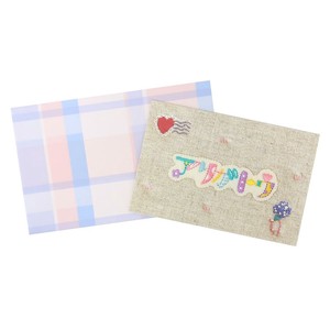【グリーティングカード】千葉美波子刺繍カード アリガトウ2