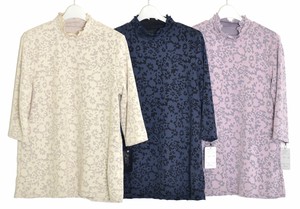 束腰外衣 2024年 花卉图案 长衫 7分袖 日本制造