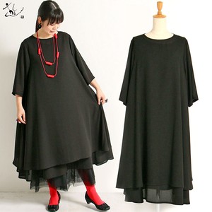 Casual Dress One-piece Dress Georgette 2024 Spring/Summer Made in Japan