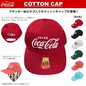 Coca-Cola コカ・コーラ 【 コットンキャップ 】全6色 コカコーラ キャップ 帽子 CC-CC3