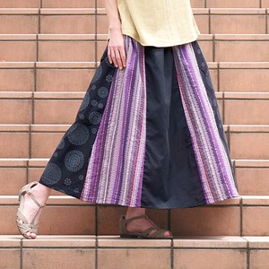 Skirt Long Skirt Colored Stripe Switching