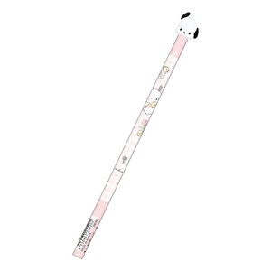 ■2024SS　新作■　サンリオキャラクターズ　マスコット鉛筆（丸軸・2B）　ポチャッコ/ピンク
