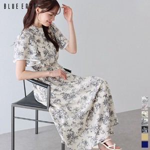 [SD Gathering] Casual Dress Color Palette Floral Pattern Long One-piece Dress