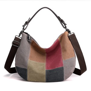 Tote Bag Patchwork Lightweight 2Way 2-colors