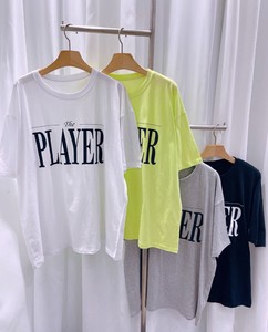 【2024春夏新作】PLAYERシンプルロゴ半袖Tシャツ