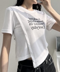 【2024春夏新作】Looking斜めデザインTシャツ