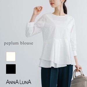 Button Shirt/Blouse Peplum 7/10 length