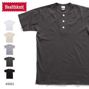 ヘルスニット【Healthknit】#906S ヘンリーネック Tシャツ シンプル 半袖 メンズ