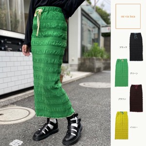 [SD Gathering] Skirt Casual I-Line Skirt Shirring Border Ladies