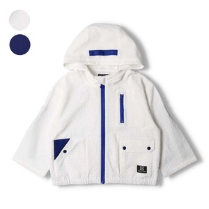 Kids' Zipper Hoodie Color Palette Accented Roll-up Outerwear