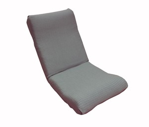 日本製 ストレッチフィット座椅子カバー グレー 撥水加工 取り付け簡単