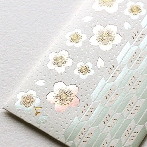 Envelope Foil Stamping Cherry Blossoms Pochi-Envelope Made in Japan