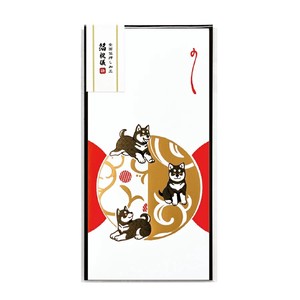 【箔押し】祝儀袋「動物吉祥柄」柴犬【ROKKAKU】【日本製】