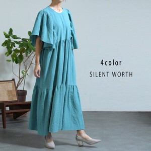 [SD Gathering] Casual Dress Flare Sleeve One-piece Dress Tiered 【2024NEW】