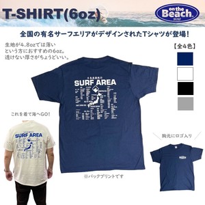 オンザビーチ on the Beach【6オンス / Tシャツ / サーフエリア 】全4色 フルーツオブザルーム  OTB-T21sp