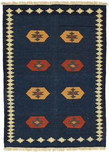 シラーズ産 オールド キリム 平織絨毯 ウール 手織 ラグ 民族柄 SK-403
