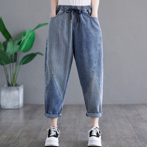 [SD Gathering] Cropped Pant Stripe Denim Pants NEW