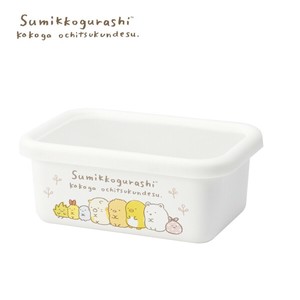すみっコぐらし ホーローレクタングルストッカー・M／冷蔵庫 保存容器 常備菜 お惣菜 おかず 漬物