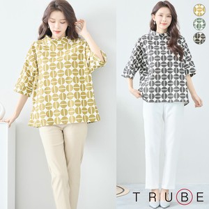 T-shirt Patterned All Over Pudding L M Cut-and-sew 【2024NEW】