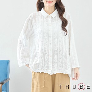 Button Shirt/Blouse Cotton L 【2024NEW】