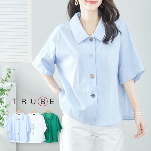 Button Shirt/Blouse Drop-shoulder L