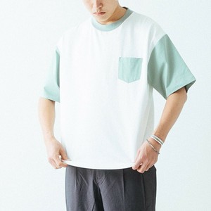【メンズ】スウィッチカラー天竺 - ポケットTシャツ