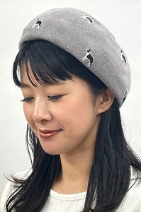 【24年春夏】【新作】毎シーズン好評のアニマル刺繍ベレー帽