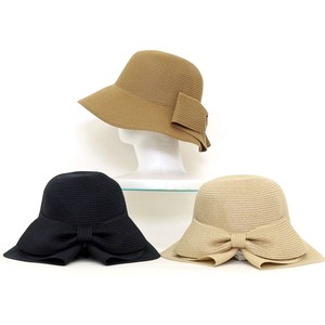 新作 2024【クーコ COOCO】ウォッシャブル リボン スリット ハット HAT 帽子