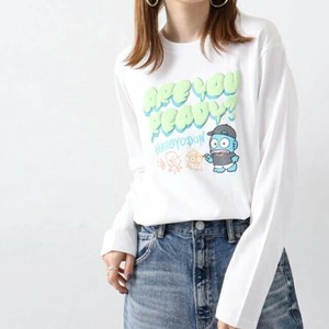 Hangyodon T-shirt T-Shirt Long T-shirt Sanrio Characters Printed puff printing