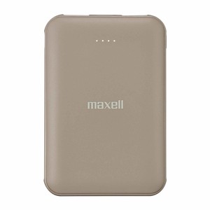 マクセル Maxell  USB Type-C対応モバイルバッテリー 5000mAh 薄型コンパクト ベージュ　MPC-CE5000BE