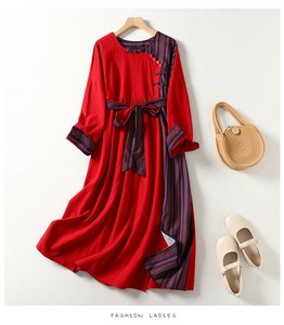 Casual Dress Long Sleeves Long Casual One-piece Dress