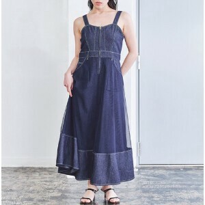 [SD Gathering] Casual Dress Tulle Denim One-piece Dress Bustier