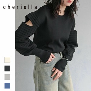 デザインスリーブスポンディッシュニット/2025秋冬 cheriella