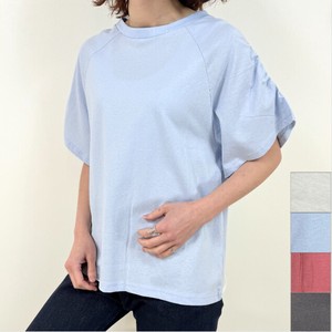 T-shirt Shirring Short-Sleeve 2024 Spring/Summer