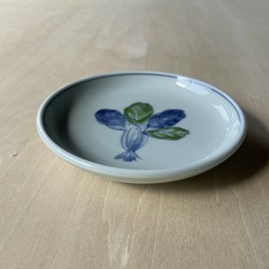 小皿  丸皿 手描き 染付 器 食器 青磁   [日本製/有田焼/和食器]