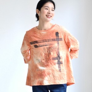 T-shirt Pudding M Cut-and-sew 7/10 length