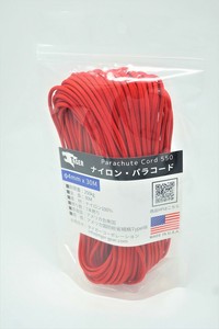 TIGER(タイガー) S-1101　パラコード　 レッド　30Mx4mm