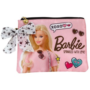 Barbie バービー リボン付き フラットポーチ サテン 31391