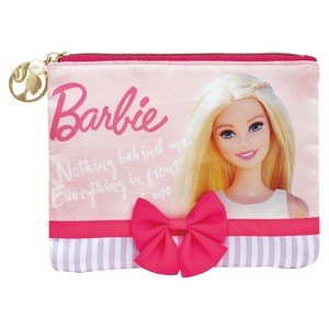 Barbie バービー フラットポーチ サテン ライトピンク 31281