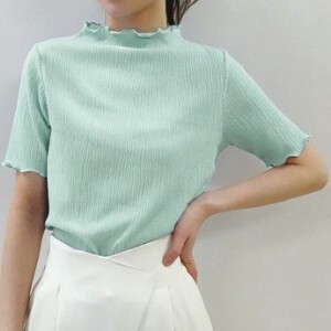 Pre-order T-shirt High-Neck Tops Summer Casual Spring