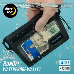 ランオフ　ウォータープルーフ　ウォレット　完全防水　防水財布　防塵　小物入れ　IP67 ナイトアイズ