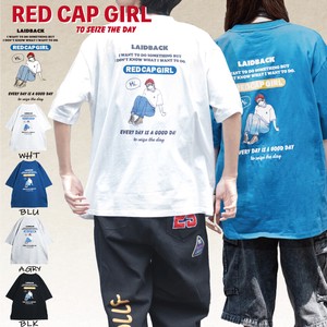 T 恤/上衣 特别价格 后背印花 RED CAP GIRL